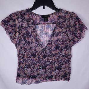 House of Harlow 1960 Multicolor Floral Blouse